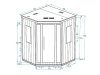 Sauna Infrared SALOME  3-4 os. - EKSPOZYCJA